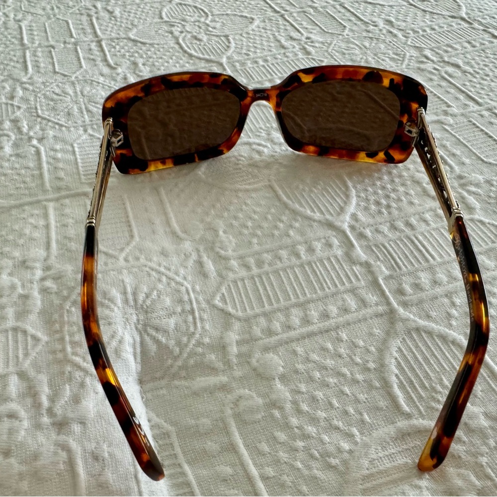 Brighton Embellished Tortoise Shell Sunglasses - image 3